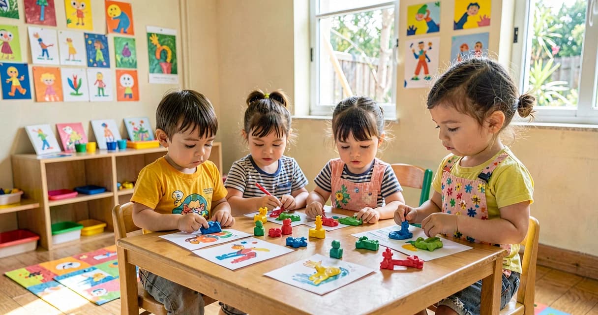 plano de aula Niki de Saint Phalle: crianças da creche modelando massa colorida inspiradas em esculturas
