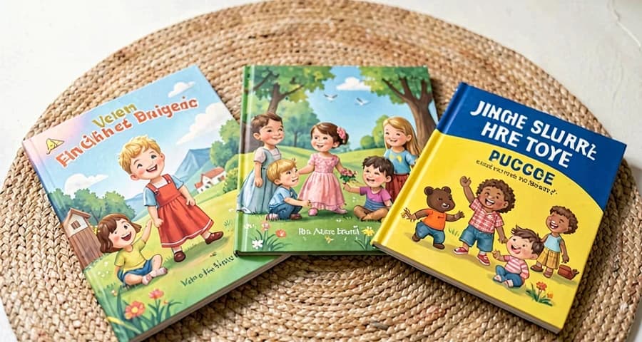 livros infantis apresentados para escolha coletiva na creche