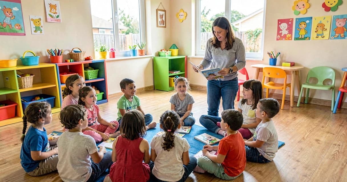 plano de aula história de repetição: crianças da creche criando nova versão de história